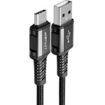Acefast USB cable - USB Type C 1.2m, 3A black (C1-04 black) - (C1-04-A-C black)