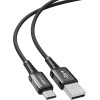 Acefast USB cable - USB Type C 1.2m, 3A black (C1-04 black) - (C1-04-A-C black)