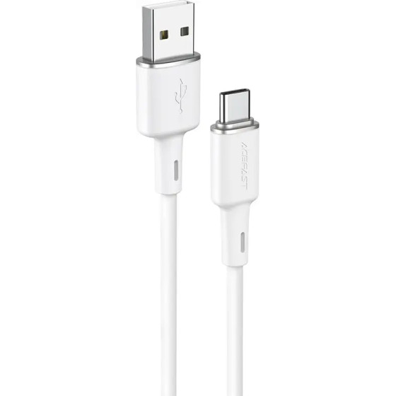Acefast USB cable - USB Type C 1.2m, 3A white (C2-04 white) - (C2-04-A-C white)