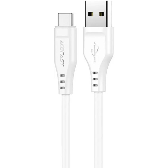 Acefast USB cable - USB Type C 1.2m, 3A white (C3-04 white) - (C3-04-A-C white)