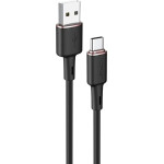 Acefast USB cable - USB Type C 1.2m, 3A black (C2-04 black) - (C2-04-A-C black)