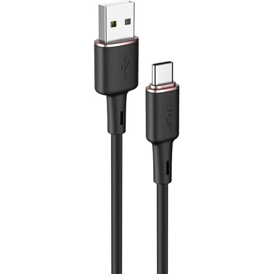 Acefast USB cable - USB Type C 1.2m, 3A black (C2-04 black) - (C2-04-A-C black)