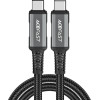 Acefast USB-C / USB-C USB4 PD3.1 cable 5A 1m - gray-black - (C1-09)