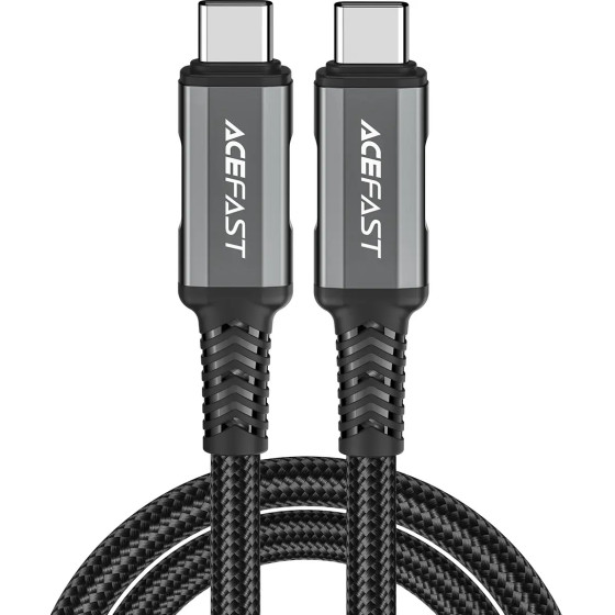 Acefast USB-C / USB-C USB4 PD3.1 cable 5A 1m - gray-black - (C1-09)
