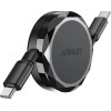 Acefast USB-C - USB-C 60W Cable Retractable - Black - (C13-03)