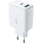 Acefast wall charger USB Type C / USB 32W, PPS, PD, QC 3.0, AFC, FCP white - (A5 white)