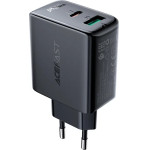 Acefast wall charger USB Type C / USB 32W, PPS, PD, QC 3.0, AFC, FCP black - (A5 black)