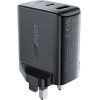 Acefast wall charger (UK plug) USB Type C / USB 32W, PPS, PD, QC 3.0, AFC, FCP black - (A8 black)