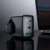 Acefast wall charger (UK plug) USB Type C / USB 32W, PPS, PD, QC 3.0, AFC, FCP black - (A8 black)