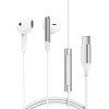 Acefast Wired USB-C Headphones with Microphone - White - (L3)