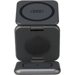 Audi Big Logo foldable inductive charger 3in1 0 - gray - (AUDI000135-0)