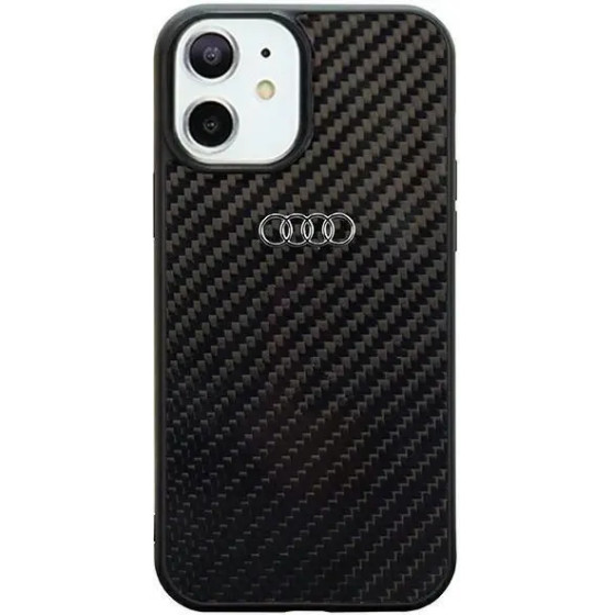 Audi Carbon Fiber iPhone 11 / Xr 6.1 black/black hardcase AU-TPUPCIP11-R8/D2-BK - (AUDI000011-0)