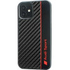 Audi Carbon Fiber Stripe iPhone 11 / Xr 6.1 black/black hardcase AUS-TPUPCIP11-R8/D1-BK - (AUDI000004-0)