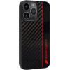 Audi Carbon Fiber Stripe iPhone 13 Pro Max 6.7 black/black hardcase AUS-TPUPCIP13PM-R8/D1-BK - (AUDI000007-0)
