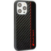 Audi Carbon Fiber Stripe iPhone 14 Pro 6.1 black/black hardcase AUS-TPUPCIP14P-R8/D1-BK - (AUDI000009-0)
