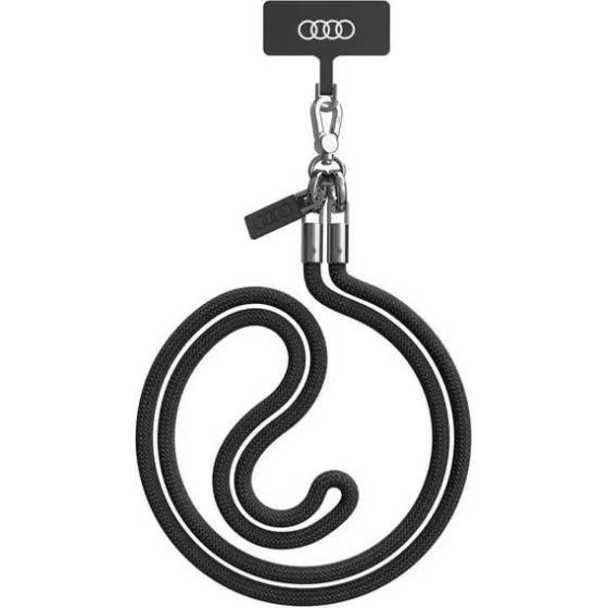 Audi Crossbody Leash Universal 120cm x 6mm - Black - (AUDI000152-0)