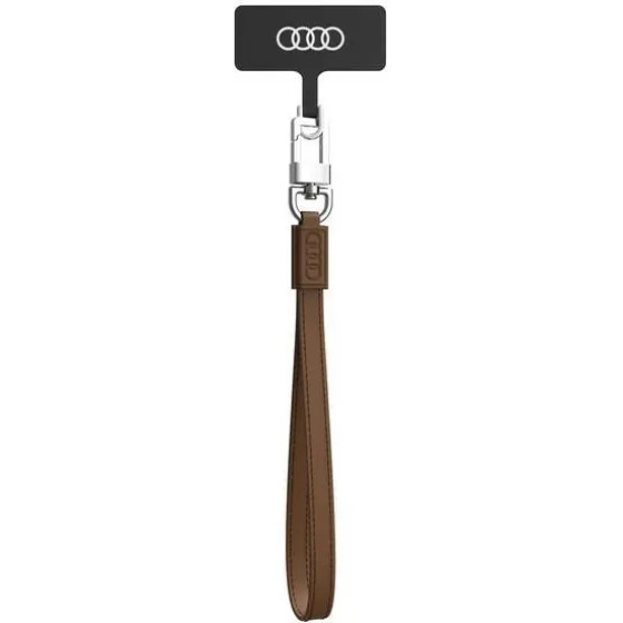 Audi Crossbody Leather Universal Lanyard 28cm x 10mm - Brown - (AUDI000158-0)