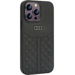 Audi Genuine Leather case for iPhone 14 Pro Max 6.7 - black AU-TPUPCIP14PM-Q8/D1-BK - (AUDI000031-0)
