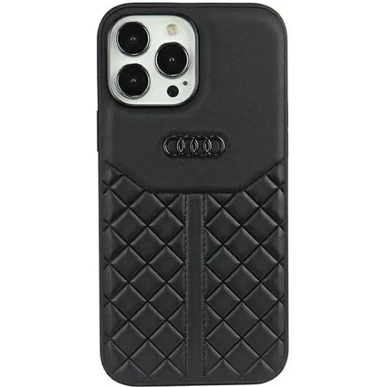 Audi Genuine Leather iPhone 13 Pro Max 6.7 black/black hardcase AU-TPUPPCIP13PM-Q8/D1-BK - (AUDI000028-0)
