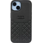 Audi Genuine Leather iPhone 14 6.1 black/black hardcase AU-TPUPPCIP14-Q8/D1-BK - (AUDI000029-0)