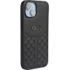 Audi Genuine Leather iPhone 14 6.1 black/black hardcase AU-TPUPPCIP14-Q8/D1-BK - (AUDI000029-0)