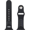 Audi Geometric Pattern Silicone Watch Strap for Apple Watch 44 / 45 / 46 / 49 mm - black - (AUDI000208-0)