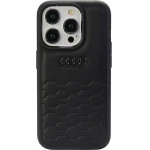 Audi GT Synthetic Leather case for iPhone 15 Pro Max - black - (AUDI000042-0)