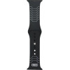 Audi Geometric Pattern Silicone Watch Strap for Apple Watch 40 / 41 / 42 mm - black - (AUDI000209-0)