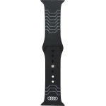 Audi Geometric Pattern Silicone Watch Strap for Apple Watch 40 / 41 / 42 mm - black - (AUDI000209-0)