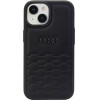 Audi GT Synthetic Leather case for iPhone 15 Plus - black - (AUDI000040-0)
