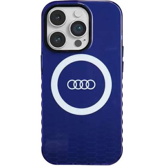 Audi IML Big Logo MagSafe case for iPhone 14 Pro - blue - (AUDI000081-0)