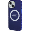 Audi IML Big Logo MagSafe case for iPhone 15 / 14 / 13 - blue - (AUDI000083-0)