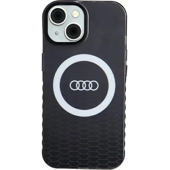 Audi IML Big Logo MagSafe case for iPhone 15 / 14 / 13 - black - (AUDI000075-0)
