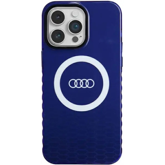 Audi IML Big Logo MagSafe case for iPhone 14 Pro Max - blue - (AUDI000082-0)