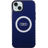 Audi IML Big Logo MagSafe case for iPhone 15 Plus / 14 Plus - blue - (AUDI000084-0)