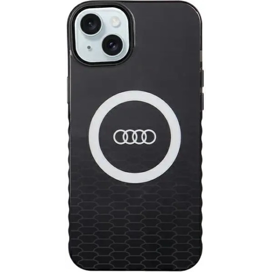 Audi IML Big Logo MagSafe case for iPhone 15 Plus / 14 Plus - black - (AUDI000138-0)