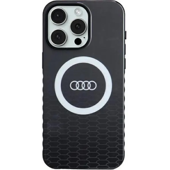Audi IML Big Logo MagSafe case for iPhone 15 Pro Max - black - (AUDI000078-0)