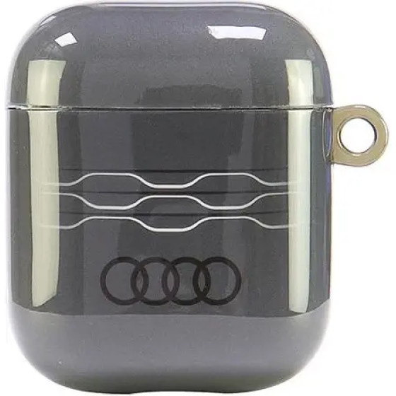 Audi IML Geometric Pattern Case for AirPods 1 / 2 - Gray - (AUDI000173-0)