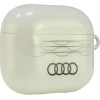 Audi IML Geometric Pattern AirPods 3 Case - White - (AUDI000171-0)