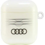 Audi IML Geometric Pattern Case for AirPods 1 / 2 - White - (AUDI000170-0)
