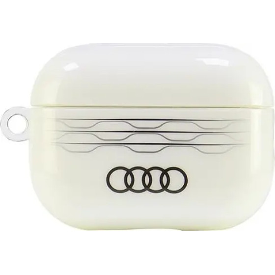 Audi IML Geometric Pattern Case for AirPods Pro 2 - White - (AUDI000172-0)