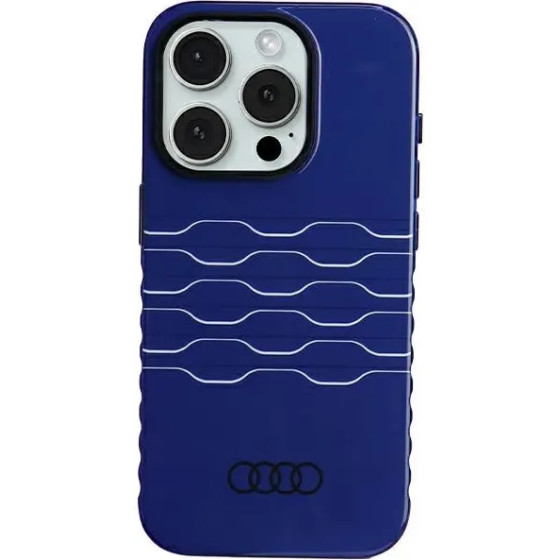 Audi IML MagSafe case for iPhone 15 Pro - blue - (AUDI000061-0)