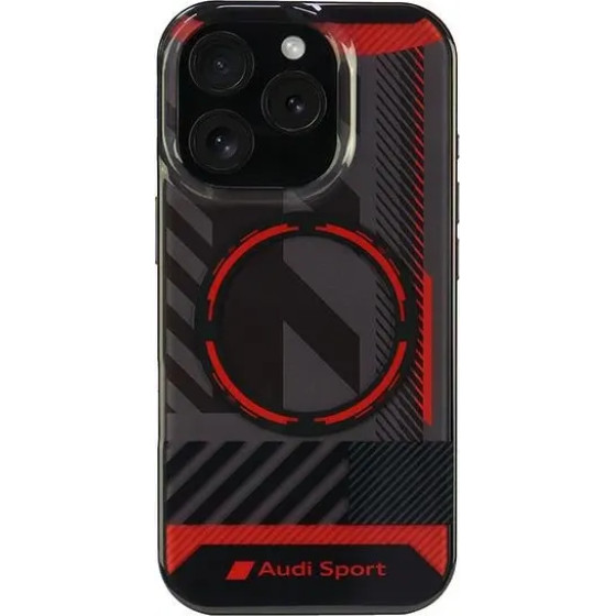 Audi IML Sport MagSafe iPhone 16 Pro 6.3 black/black hardcase AUS-IMLMIP16P-RSQ/D2-BK - (AUDI000195-0)