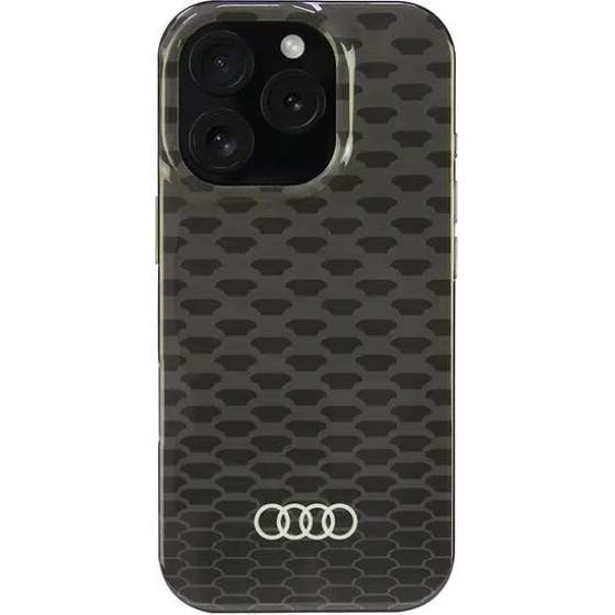 Audi IML Stitching Pattern MagSafe iPhone 16 Pro 6.3 black/black hardcase AU-IMLMIP16P-Q5/D3-BK - (AUDI000200-0)