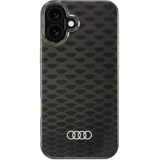 Audi IML Stitching Pattern MagSafe iPhone 16 Plus 6.7 black/black hardcase AU-IMLMIP16M-Q5/D3-BK - (AUDI000201-0)