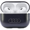 Audi Leather Big Logo AirPods Pro 2 cover black/black AU-APP2-GT/D3-BK - (AUDI000165-0)