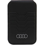 Audi Leather Wallet Card MagSafe magnetic with stand - black - (AUDI000131-0)