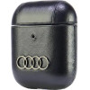 Audi Leather Big Logo Case for AirPods 1 / 2 - Black - (AUDI000163-0)