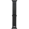 Audi Logo Genuine Leather Magnetic Ring Strap for Apple Watch 44 / 45 / 46 / 49 mm - Black - (AUDI000206-0)