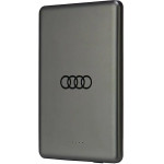 Audi Powerbank Big Logo MagSafe inductive 15W 5000mAh - gray - (AUDI000136-0)